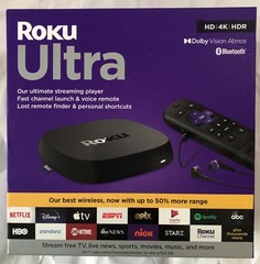 ROKU ULTRA 4K Streaming Media Player~Voice Remote~BRAND NEW SEALED~FREE SHIPPING