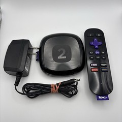 Roku 2 Model 2720X Streaming Box with Power Cord + Remote Control – Works!
