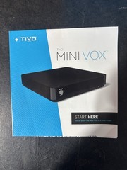 TiVo Mini Box 4K UHD STREAMING MEDIA PLAYER W/(2) Voice Remotes. No HDMI CABLE