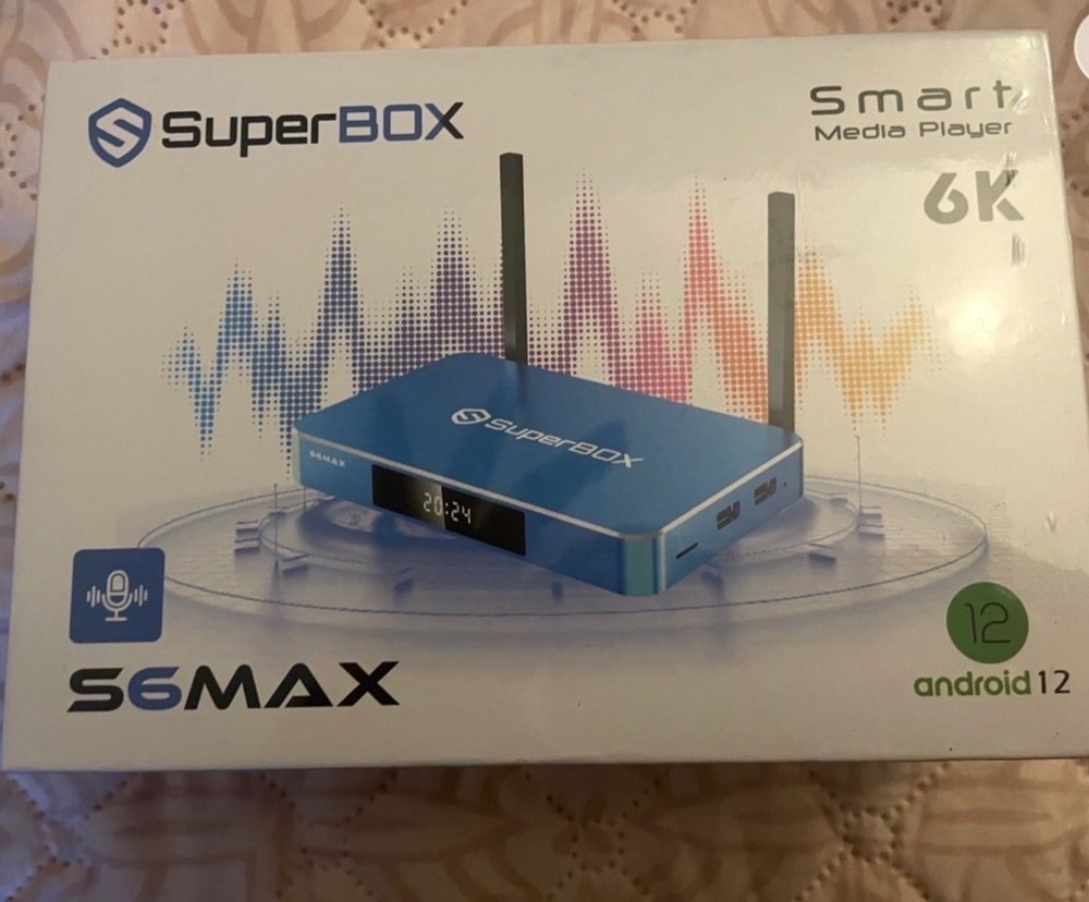 Superbox S6 Max Android Smart TV Box 6k Ultra HD Built-in Voice Control System