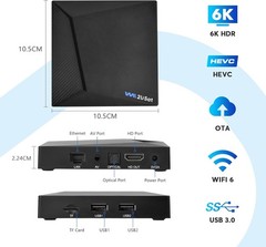 WE2USAT Streaming Media Player 6K UHD Voice Control Smart TV Box US