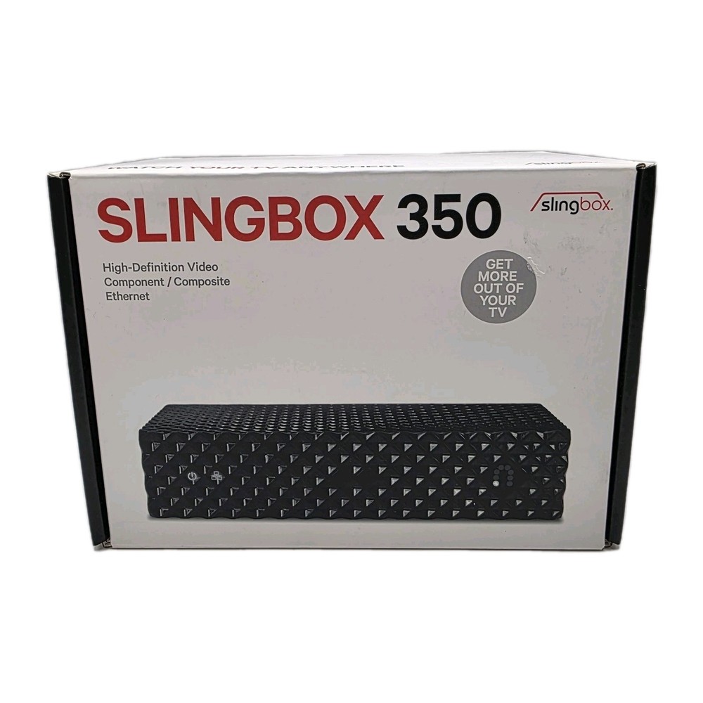 NOS SlingBox 350 – SB350 – Black 1920×1080 Digital HD Media Streamer