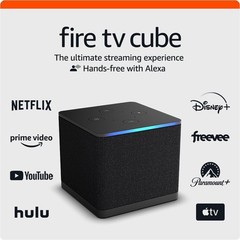Amazon Fire TV Cube (newest model) with AI-powered Fire TV Search, Hands-free st