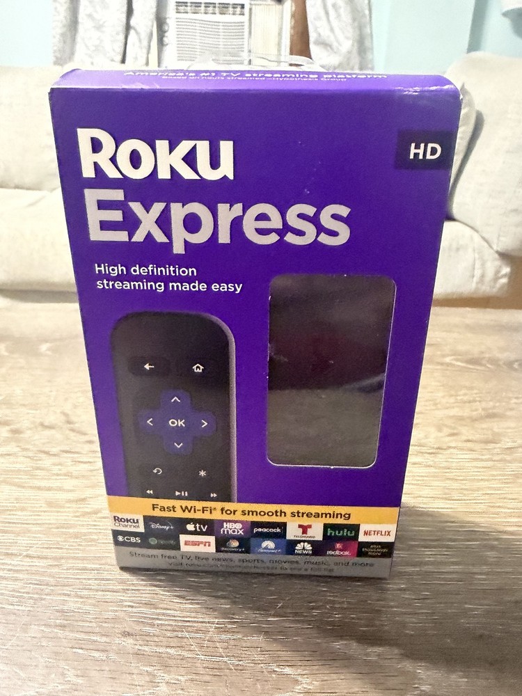 Roku Express HD Media Streamer 1080p Wi-Fi Streaming Device (New in Box)