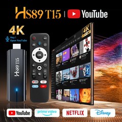 4K Android TV Stick 2026, Dual-Band WiFi 6, 2GB RAM, 16GB Storage, Voice Remote,