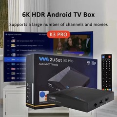2026 NEWEST We2USat K3 PRO Android Smart TV Box Super Box V SEE 6K WiFi-6