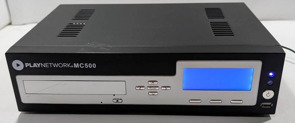 Play Network MC500 2 Zones Commercial Ethernet Digital Music System – For Parts