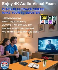 4K Ultra HD Media Player and HDD Enclosure 2-in-1 – Play H.265/HEVC H.264/AVC
