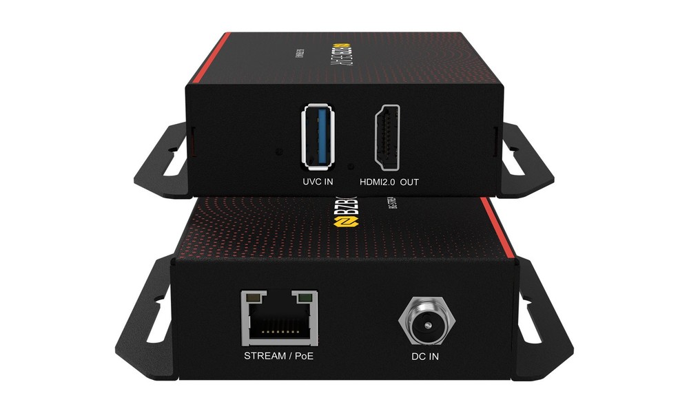 BZBGEAR IP/UVC to HDMI 2.0 POE Decoder Supports H.264/H.265/AVC Dante AV-H Ready