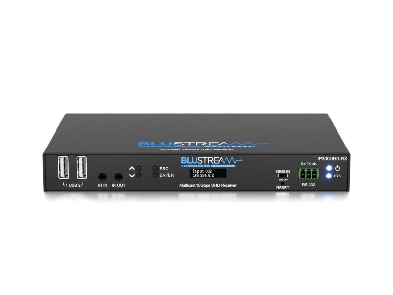 Blustream IP300UHD-RX 4K 60Hz IP Multicast HDMI 2.0 Video Receiver