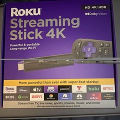 Roku Streaming Stick 4K 4K HDR Dolby Vision Long-Range Wi‑Fi HDMI Portable