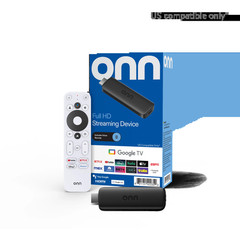 Onn Full HD Streaming Device with Google TV & Voice Remote – 8GB Storage