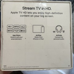 Apple TV HD 4th Generation 32GB Media Streamer 1080p A1625 Tested + Remote