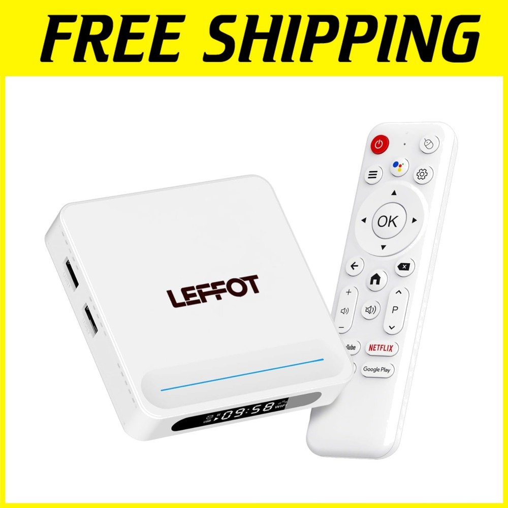 Smart TV Box – 4K Streaming, Gogle Assistant Remote^