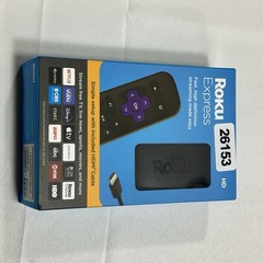 New Roku Express HD Streaming Media Streamer – Black + Mini HDM12AV Output NIP