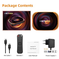 MECOOL HK1RBOX X4 4K TV Box, Android 11 Amlogic S905X4 CPU with RC, 4GB+32GB, 4
