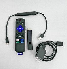 Roku Streaming Stick 4K Model 3810X w/ Cable and Voice Remote – Fully functional