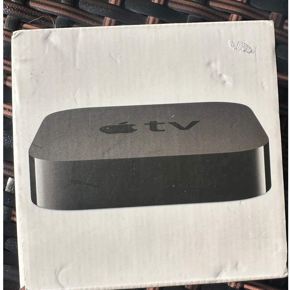 Apple TV 4K Digital Media Streamer Black with Siri Remote and Box