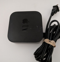Apple TV 4K 1st Gen A1842 HD Streaming – Box and cord only, no remote