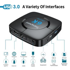 Transpeed Android 10.0 Bluetooth TV Box | Voice Assistant 6K 3D Wifi