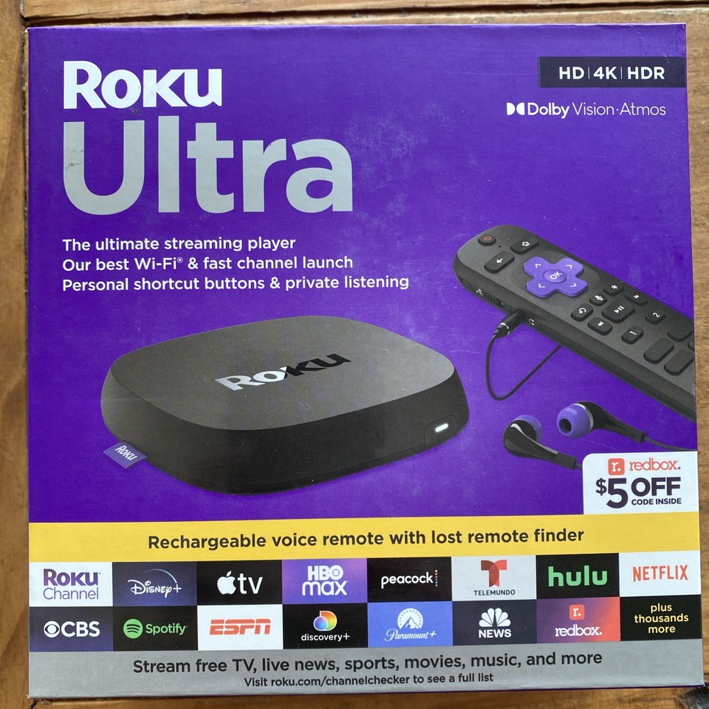 Roku Ultra HD 4K HDR Dolby Vision Atmos w Remote