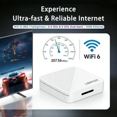 Android TV Box 4K Ultra HD Streaming Device WiFi 6 Remote TV Smart Media Player