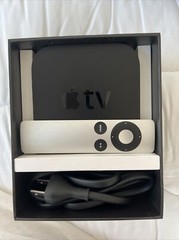 Apple TV HD (2nd Gen) W/ Silver Pro Remote & Power Cord Model A1378