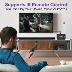 4K HDMI Media Player, Supports 14TB HDD/256GB USB/SD Card, Remote Control, MP4 A