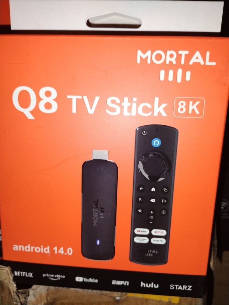 Mortal Q8 Android14 WIFI6 Voice Control TV stick 8K video Allwinner 16GB Storage