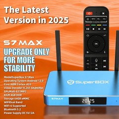 SuperBox S7 Max Smart TV Box 4K UHD Media Player Dual Band WiFi Bluetooth