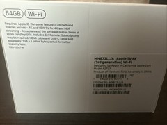 Apple TV 4K Wi-Fi 64GB 3rd Generation EMPTY BOX