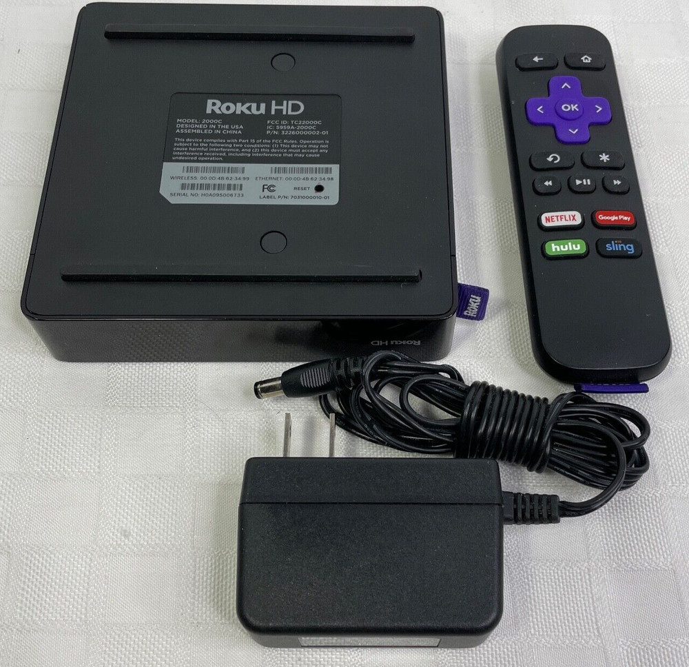 Roku HD Media Streamer 2000C Player, Adapter And Remote Control Tested