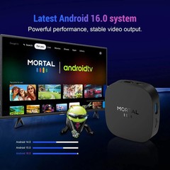 Smart TV Box 2026 T1+ Android 16 | 8K Streaming Media Player | 8GB 128GB WiFi6