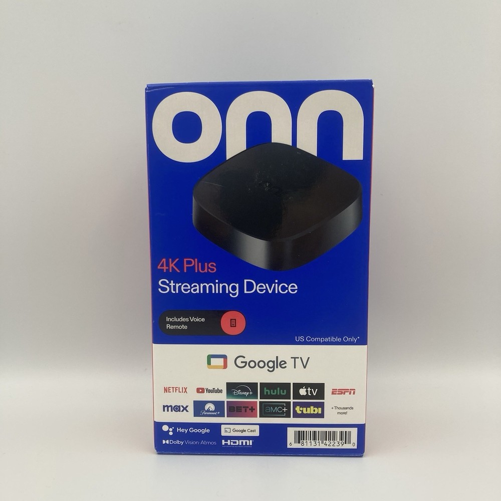 onn 4K Plus Google TV 16GB Storage 2GB RAM Dolby Vision Voice Remote New – 2026
