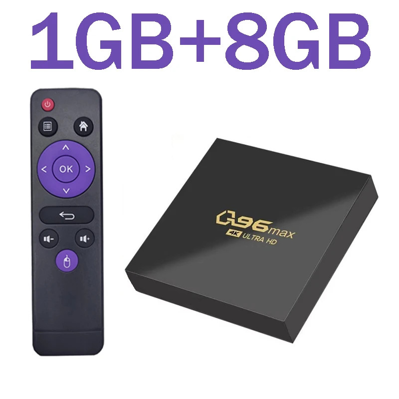 Q96 Max TV Box Android 15.0 Allwinner H313 Quad Core 8G Support HD 4K H.265 Wifi