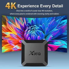 Hot X96Q Android 10.0 Fast Smart TV BOX 2GB 16GB Allwinner H313 Quad Core 4K 2.4