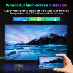 Quad Core Android 13 TV Box 4GB/64GB HK1 8K HD Wifi Media Stream Player