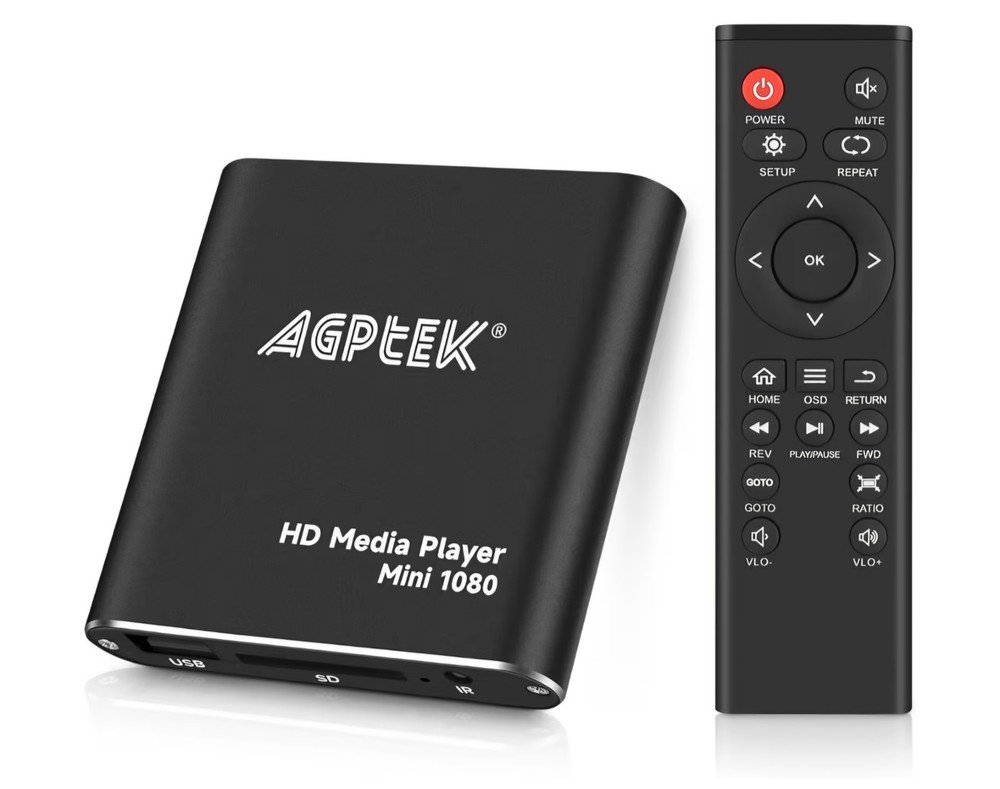 HDMI Media Player, Black Mini 1080p Full-HD Ultra HDMI Digital Media Player