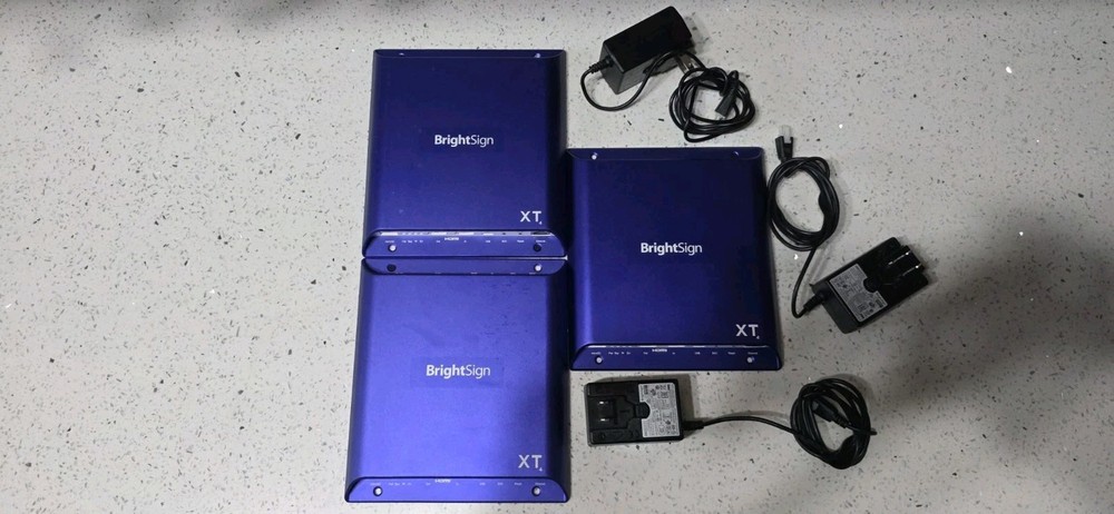 BrightSign XT1144 XT4 4K Digital Signage Player,has power cable (LOT OF 3)