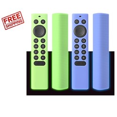 2-Pack Silicone Protective Cover for NVIDIA Shield TV Remote – Glow Blue & Green