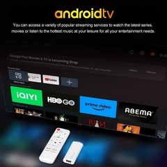 TV Stick H96 MAX H313 Wifi6 Android 14 BT5.0 Quad Core 4K Home Media Player Voic