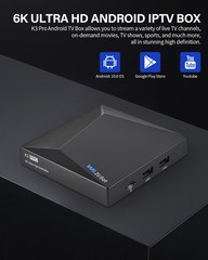 We2USat K3 PRO Android 10.0 TV Box 6K Ultra Support Netflix/YouTube/Prime Video