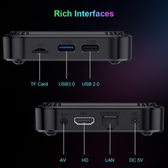 Android 13 TV Box 4GB+32GB Quad Core RK3528 dual wifi Full HD 8K 100M BT4 K8S