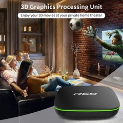 R69 1080P HD Smart TV BOX Android 4.4 Media Player with Remote Control, Quad Co
