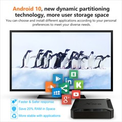 WiFi 2.4G Android 10.0 TV Box X96Q Quad Core HD 4K Media Stream Player Mini PC