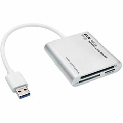 Tripp Lite USB 3.0 SuperSpeed Multi-Drive Memory Card Reader/Writer, Aluminum