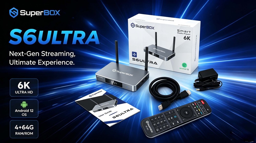 SuperBox S6 Ultra TV BOX Speech Control Free Ship