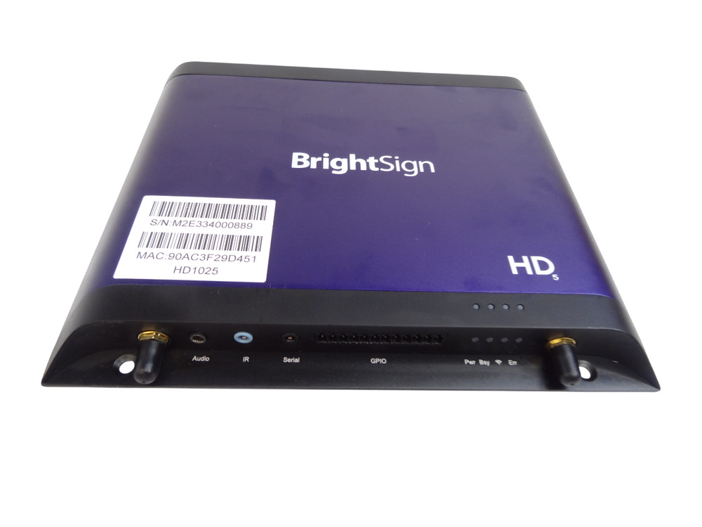 Brightsign HD5 Digital Media Player Model HD1025 – Free shipping