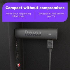 Roku Streaming Stick 4K | Dolby Vision, HDR10+, Voice Remote, Long-Range Wi-Fi
