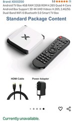 Android Streaming Box 4GB Ram 32GB ROM H.265 Quad 4 Core Android Support Box 3D
